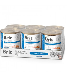 Recuperação molhada para cães e gatos 6x200gr | Brit veterinário dieta úmida